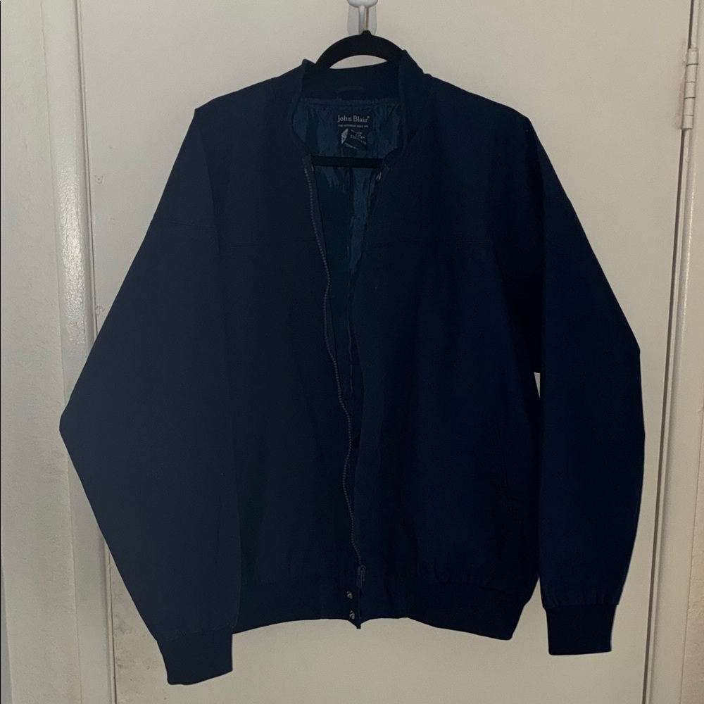 John Blair Vintage Zip-Front Bomber Jacket